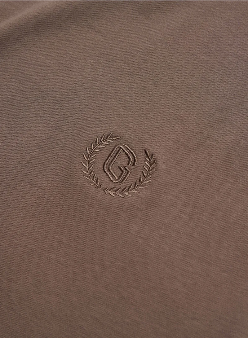 GIORDANO  Men's Slim Fit Liquid Touch Cotton Crew Neck Tee for Men | Best Price UAE